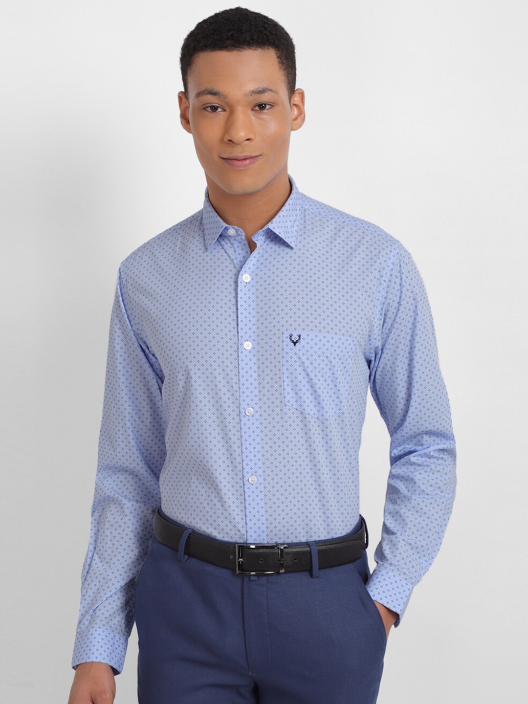 Allen Solly Slim Fit Micro Ditsy Printed Pure Cotton Formal Shirt, Blue
Allen Solly Slim Fit Micro Ditsy Printed Pure Cotton Formal Shirt, Blue