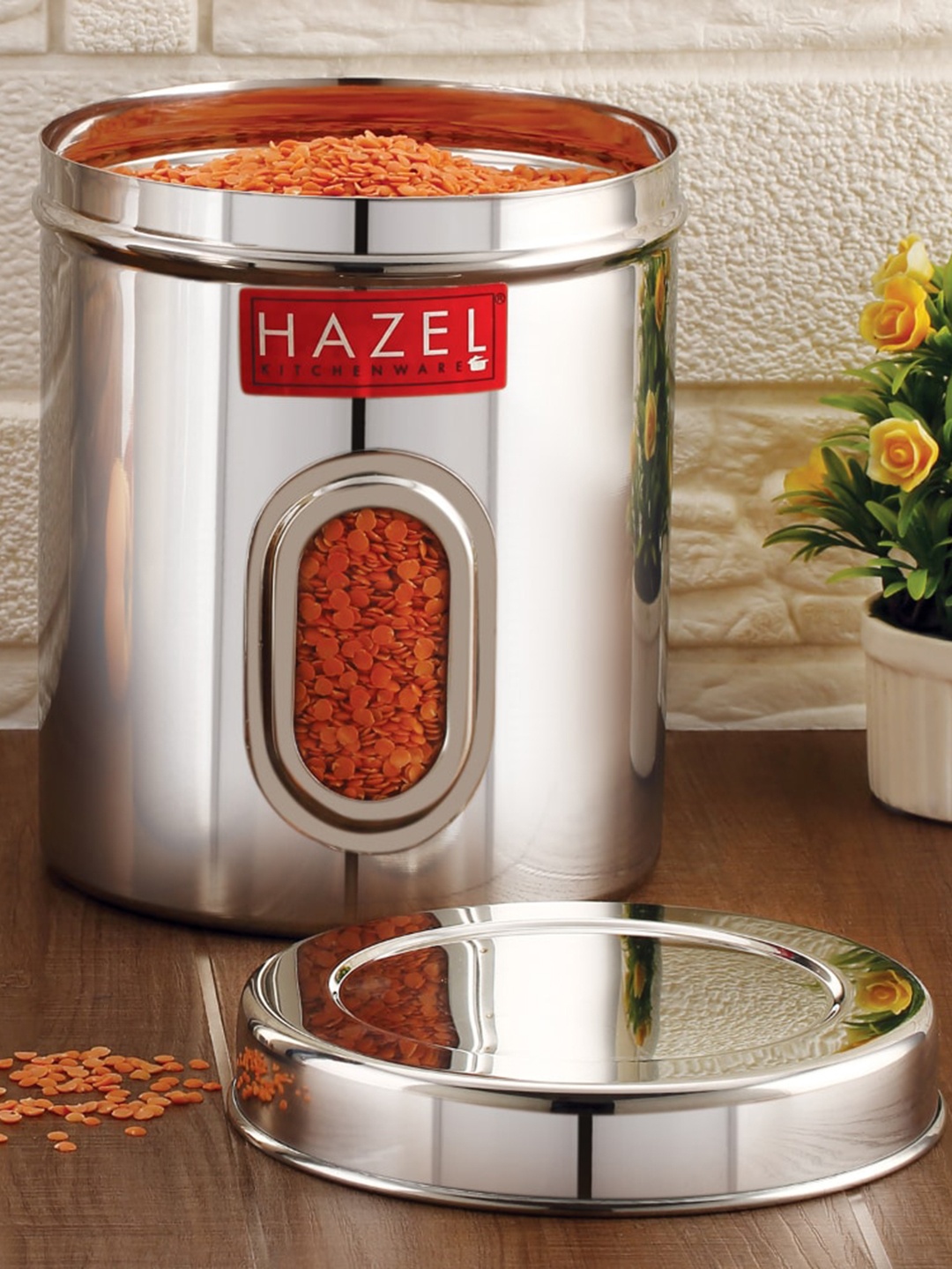 HAZEL Silver Toned 4 Pieces Stainless Steel Kitchen Storage Air Tight Containers 1 L
HAZEL Silver Toned 4 Pieces Stainless Steel Kitchen Storage Air Tight Containers 1 L