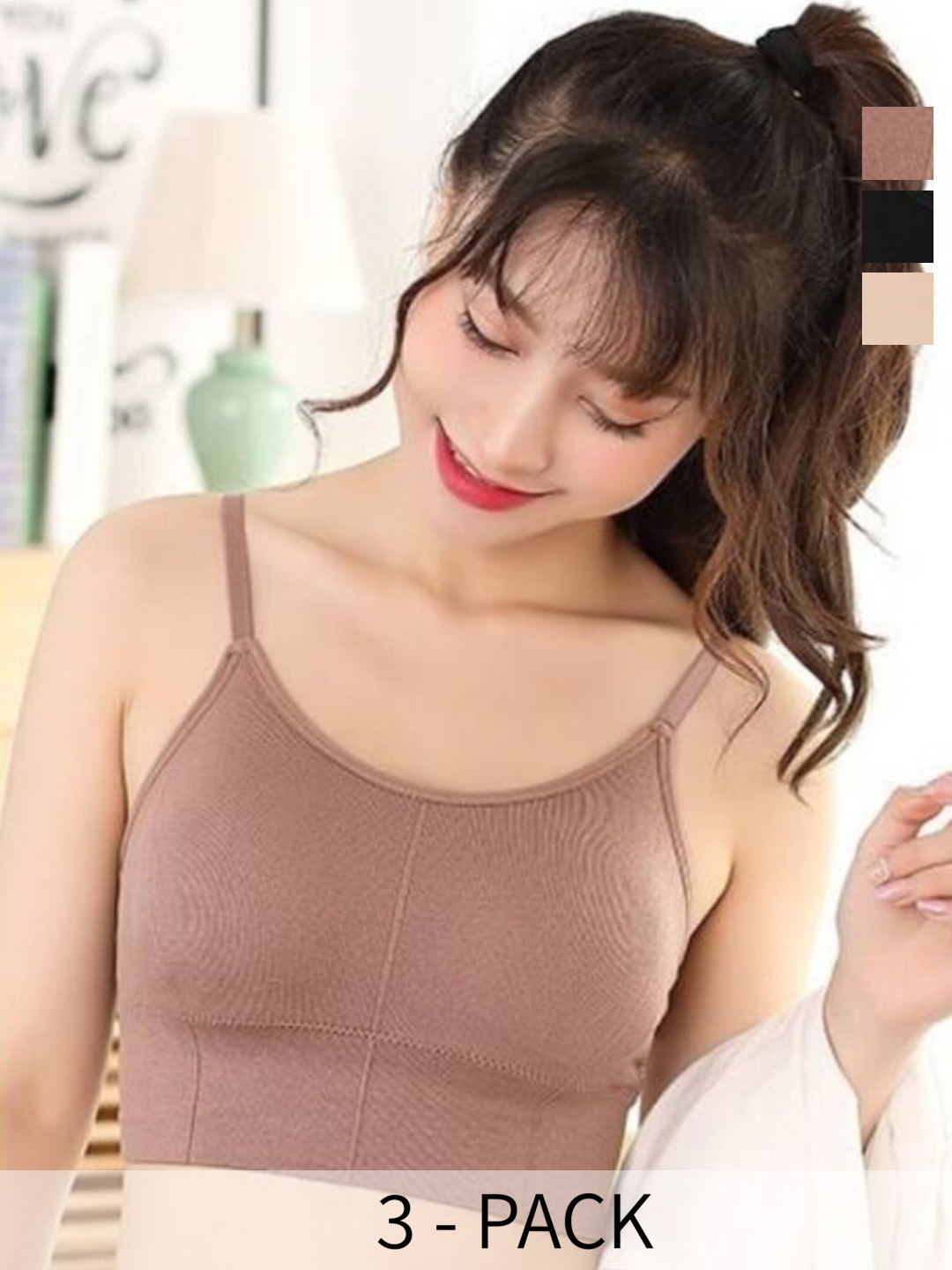 UNDER 1000 Pack of 3 Full Coverage Dry Fit Cotton T-shirt Bra with All Day Comfort, Mauve
UNDER 1000 Pack of 3 Full Coverage Dry Fit Cotton T-shirt Bra with All Day Comfort, Mauve