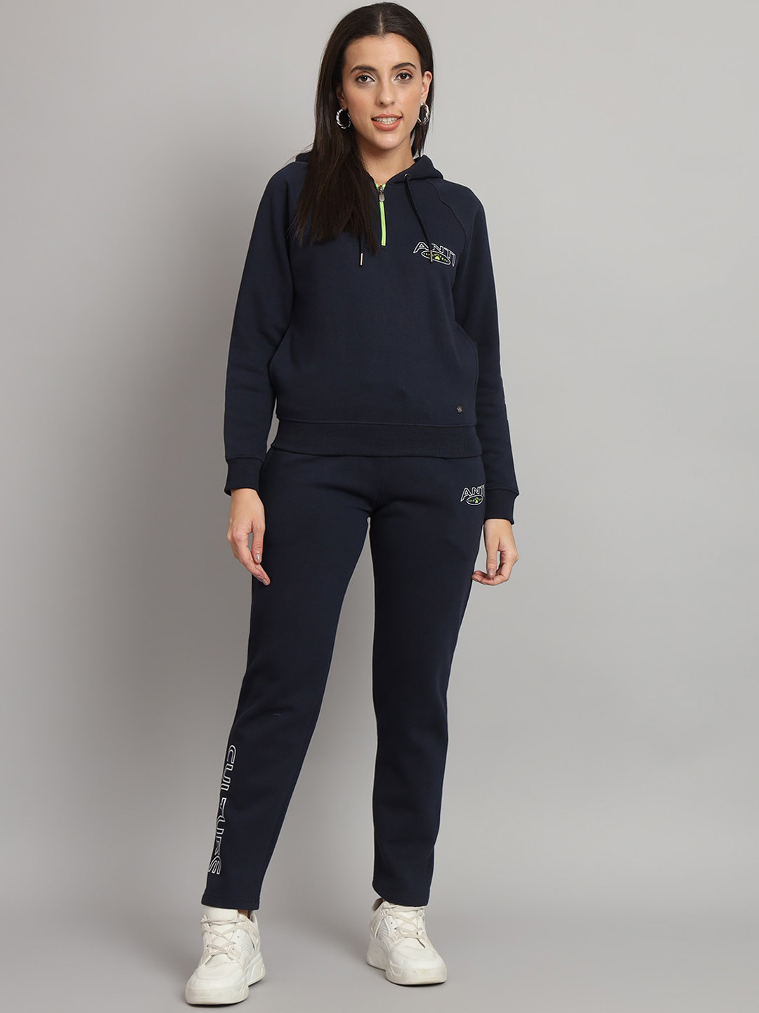 ANTI CULTURE Hooded Fleece Tracksuits, Navy blue
ANTI CULTURE Hooded Fleece Tracksuits, Navy blue