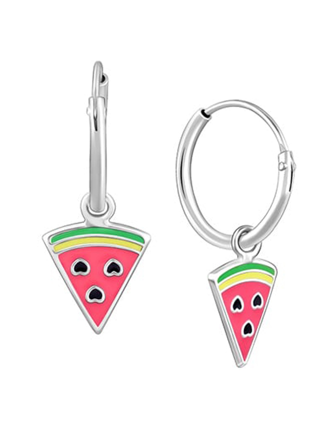 GIVA Girls 925 Sterling Silver Rhodium-Plated Watermelon Shaped Enamelled Hoop Earrings
GIVA Girls 925 Sterling Silver Rhodium-Plated Watermelon Shaped Enamelled Hoop Earrings
