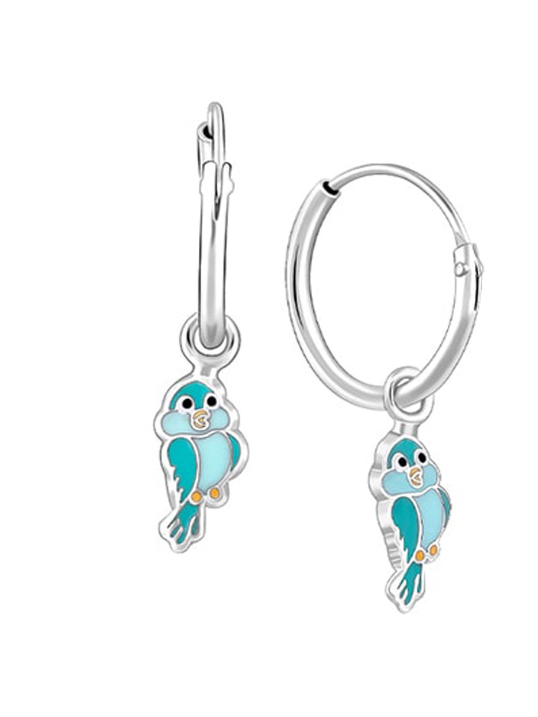 GIVA Girls 925 Sterling Silver Rhodium-Plated Bubbly Bird Shaped Enamelled Hoop Earrings
GIVA Girls 925 Sterling Silver Rhodium-Plated Bubbly Bird Shaped Enamelled Hoop Earrings