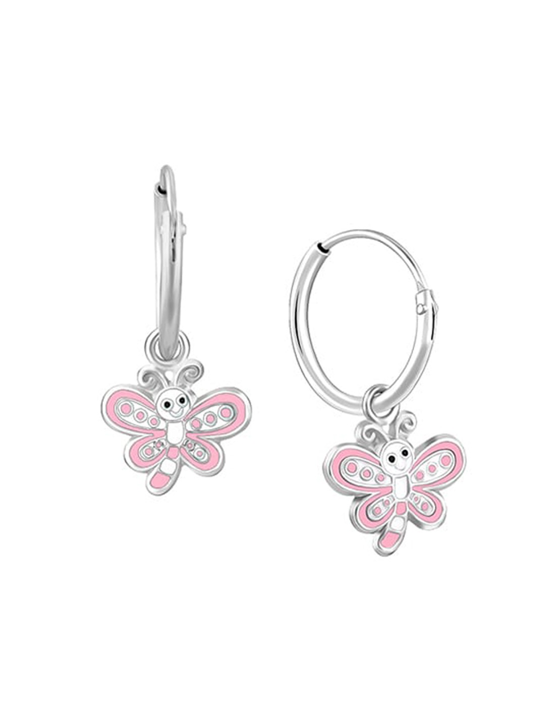 GIVA Girls 925 Sterling Rhodium-Plated Fairy Dragonfly Enamelled Hoop Earrings, Silver
GIVA Girls 925 Sterling Rhodium-Plated Fairy Dragonfly Enamelled Hoop Earrings, Silver