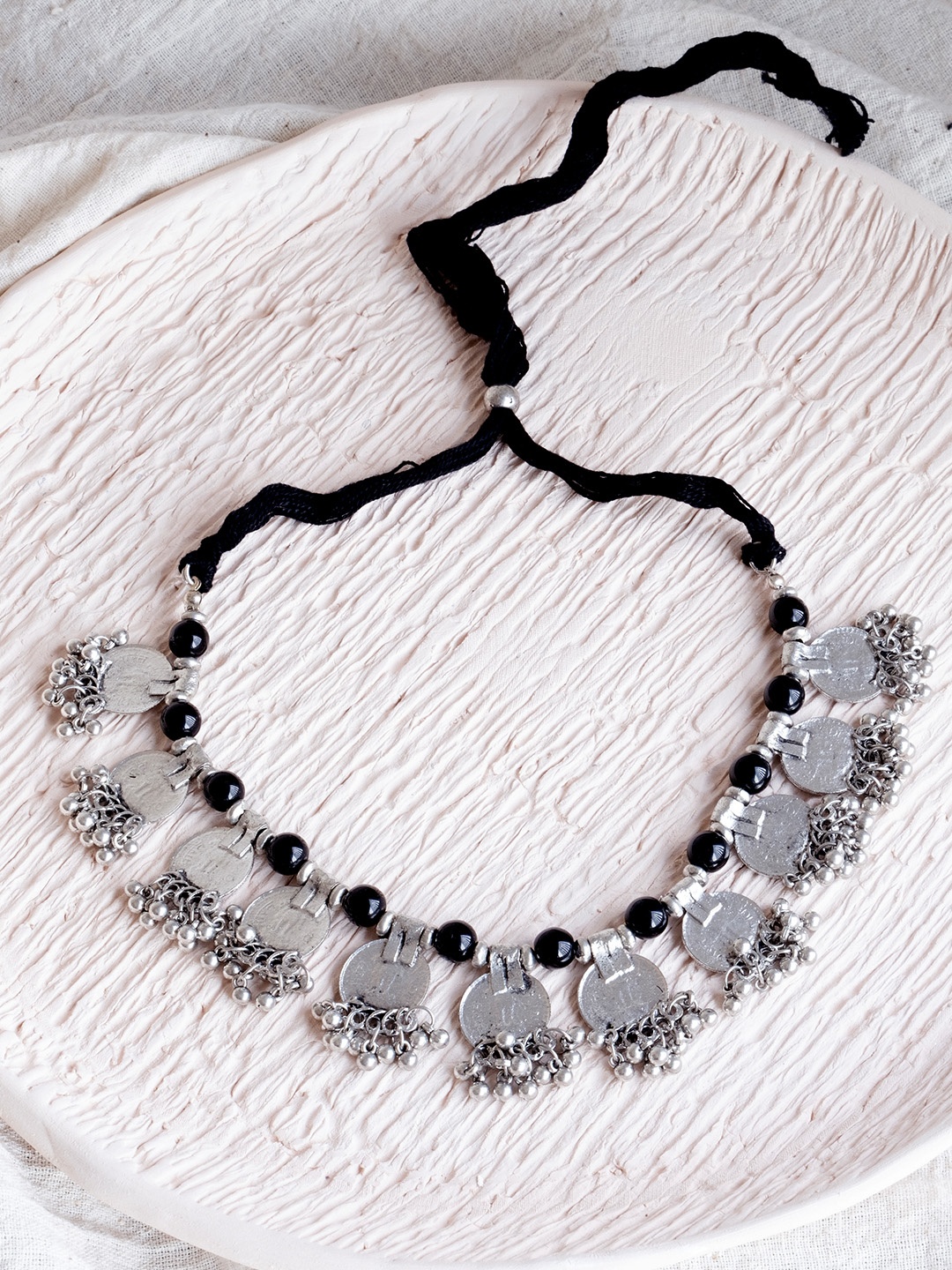 Infuzze Silver-Toned Metal Necklace