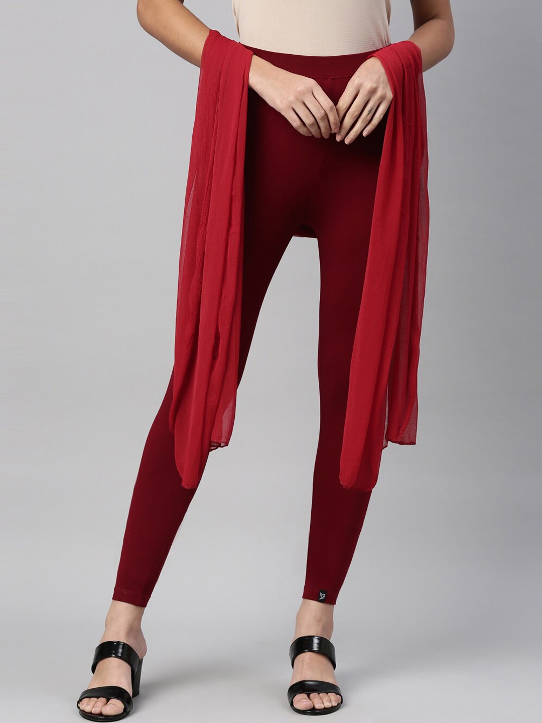 TWIN BIRDS Women Solid Super Stretch Cotton Ankle Length Leggings with dupatta, Maroon
TWIN BIRDS Women Solid Super Stretch Cotton Ankle Length Leggings with dupatta, Maroon