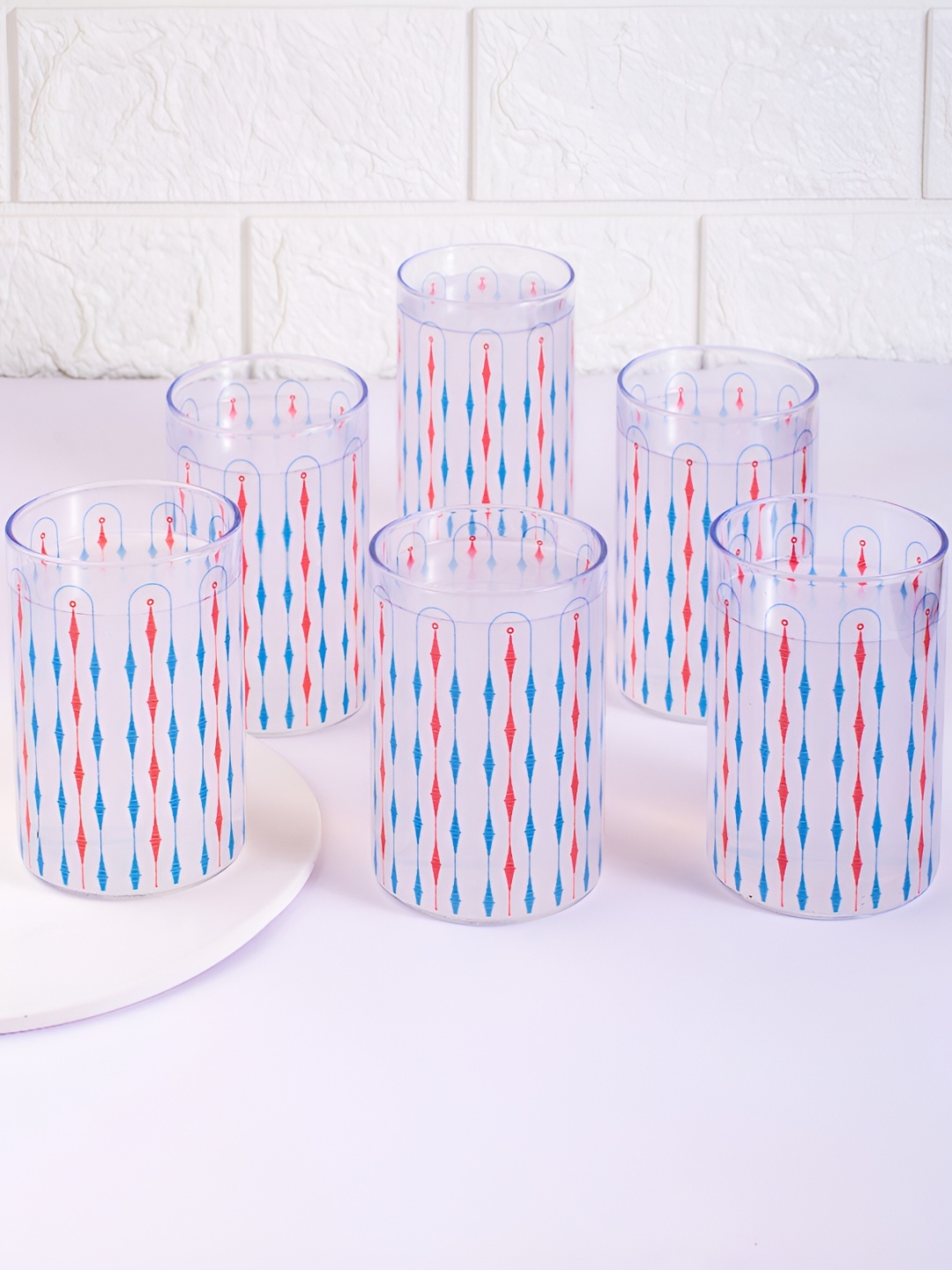 Strokes by Namrata Mehta Blue & Red 6 Pieces Printed Glass Microwave safe Tumbler 270 ml
Strokes by Namrata Mehta Blue & Red 6 Pieces Printed Glass Microwave safe Tumbler 270 ml