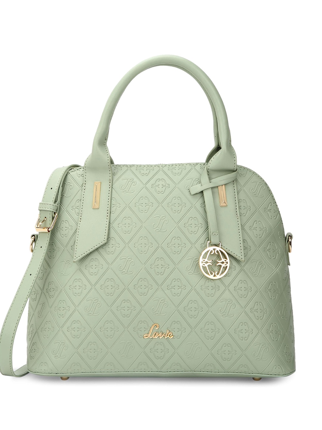 Lavie Textured Structured Handheld Bag, Blue