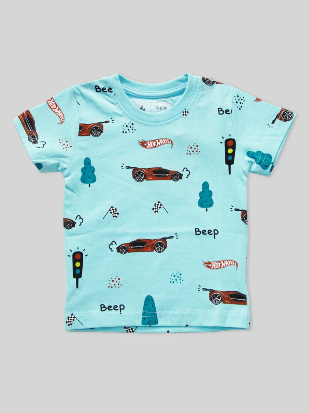 Minute Mirth Boys Conversational Printed Cotton T-shirt, Blue 
Minute Mirth Boys Conversational Printed Cotton T-shirt, Blue