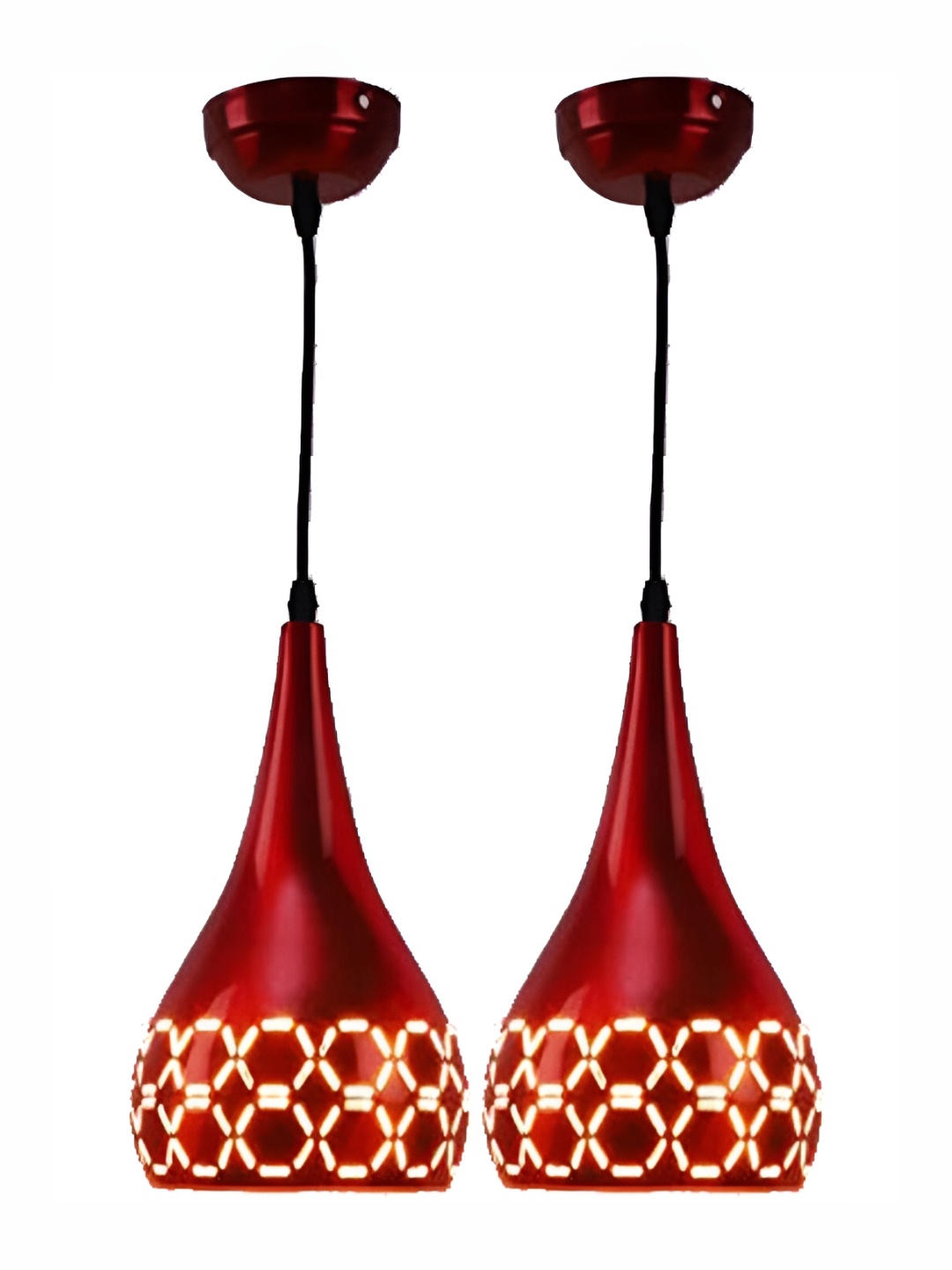 GreyWings Red 2 Pcs Textured Aluminium Contemporary Ceiling Lamp With Adjustable Cord
GreyWings Red 2 Pcs Textured Aluminium Contemporary Ceiling Lamp With Adjustable Cord