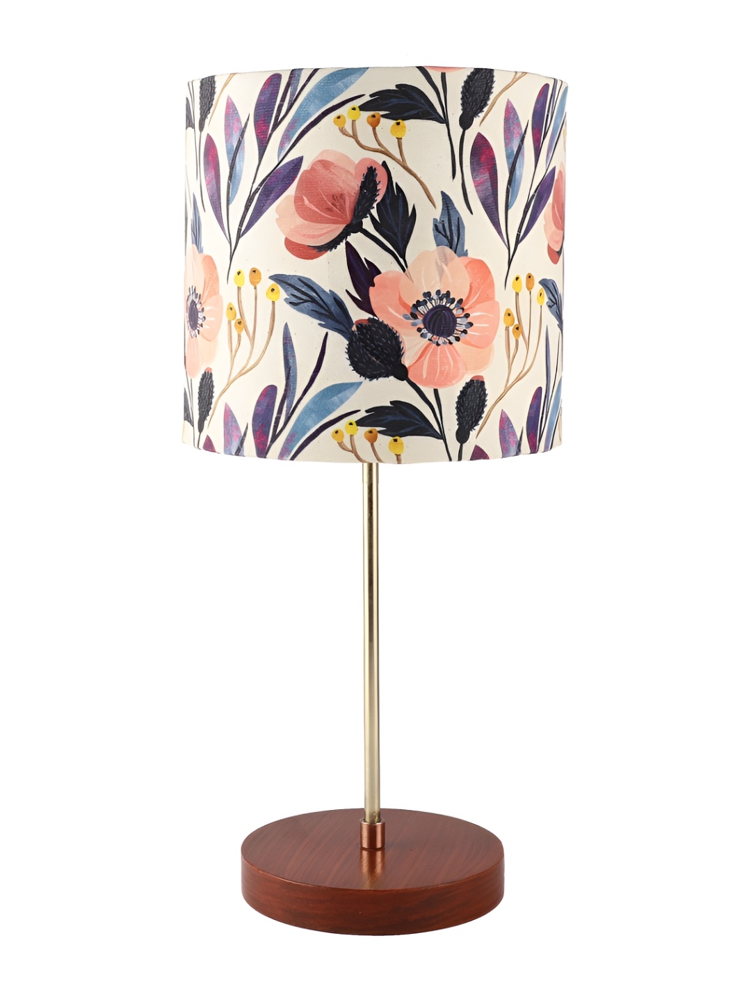 BTR CRAFTS Brown & Beige Floral Printed Cylindrical Metal Table Lamp with Adjustable Cord
BTR CRAFTS Brown & Beige Floral Printed Cylindrical Metal Table Lamp with Adjustable Cord