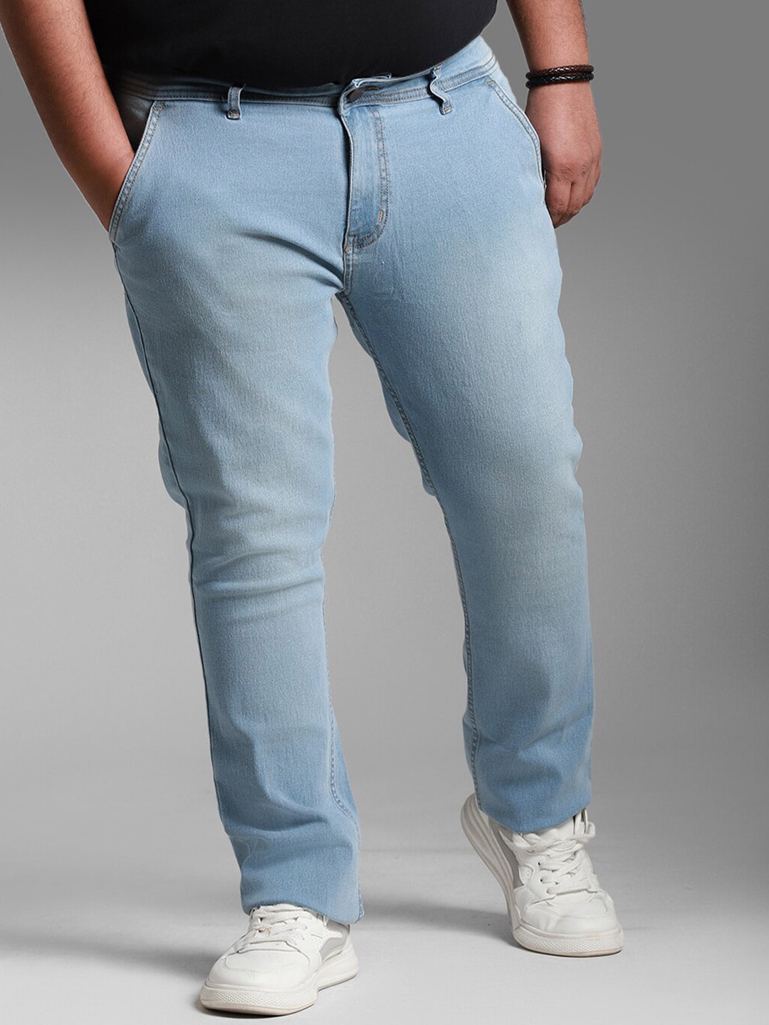 Freeform by High Star Plus Size Men Slim Fit Mid-Rise Light Fade Stretchable Jeans, Blue
Freeform by High Star Plus Size Men Slim Fit Mid-Rise Light Fade Stretchable Jeans, Blue