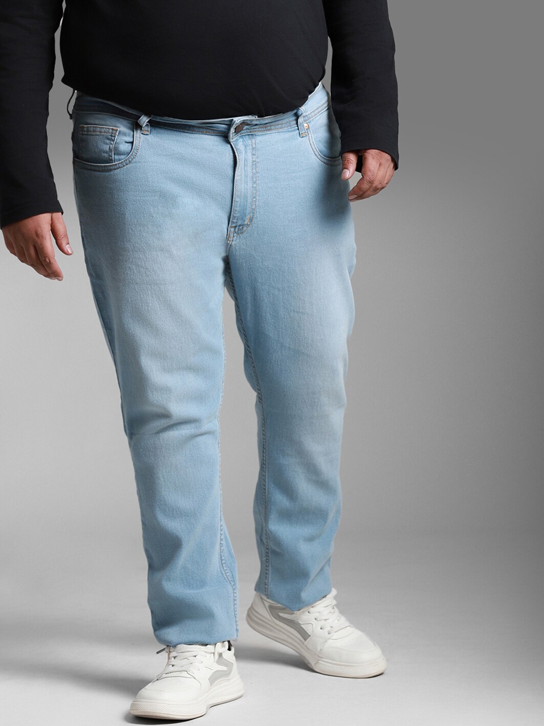 Freeform by High Star Plus Size Men Slim Fit Light Fade Clean Look Stretchable Jeans, Blue
Freeform by High Star Plus Size Men Slim Fit Light Fade Clean Look Stretchable Jeans, Blue