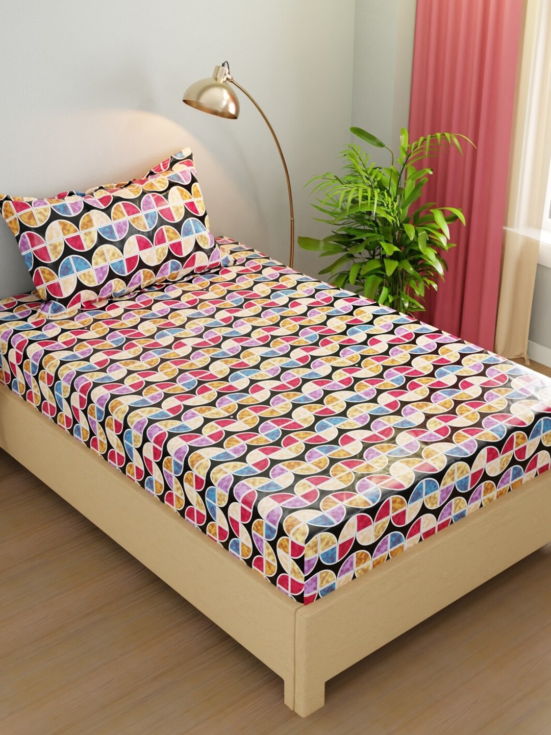 BIANCA RIVERA Red & Blue Abstract 130 GSM 200 TC Single Bedsheet with 1 Pillow Cover
BIANCA RIVERA Red & Blue Abstract 130 GSM 200 TC Single Bedsheet with 1 Pillow Cover