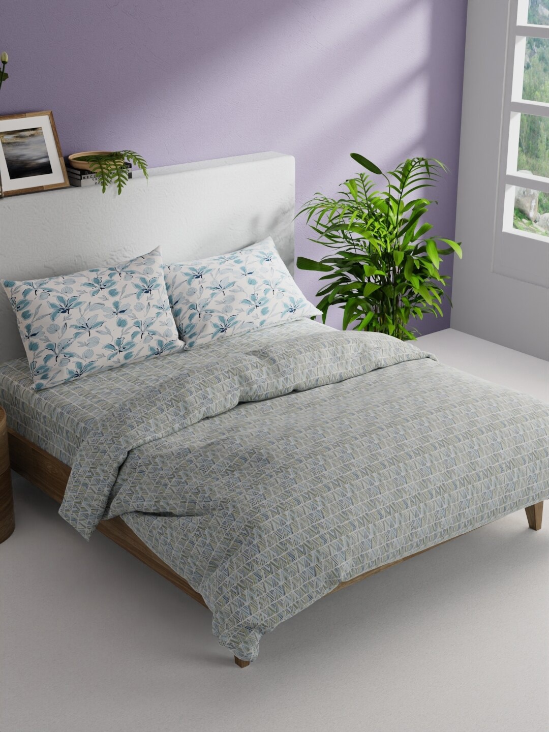 BIANCA Turquoise Blue Grey 4 Pieces Geometric Regular Cotton Double Queen Bedding Set
BIANCA Turquoise Blue Grey 4 Pieces Geometric Regular Cotton Double Queen Bedding Set