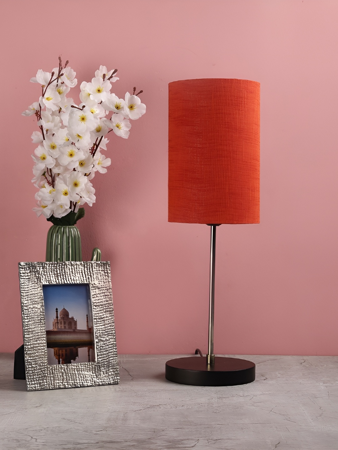 BTR CRAFTS Red & Black 2 Pcs Textured Cylindrical Shaped Table Lamp with Adjustable Cord
BTR CRAFTS Red & Black 2 Pcs Textured Cylindrical Shaped Table Lamp with Adjustable Cord