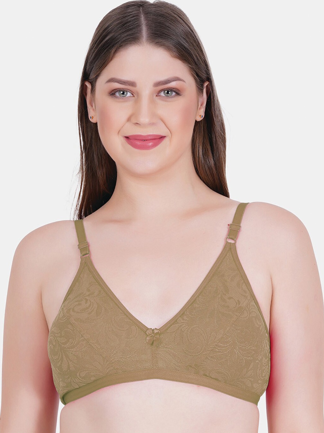 Reveira Self Design Medium Coverage Seamless Everyday Bra With Dry Fit & All Day Comfort, Nude
Reveira Self Design Medium Coverage Seamless Everyday Bra With Dry Fit & All Day Comfort, Nude
