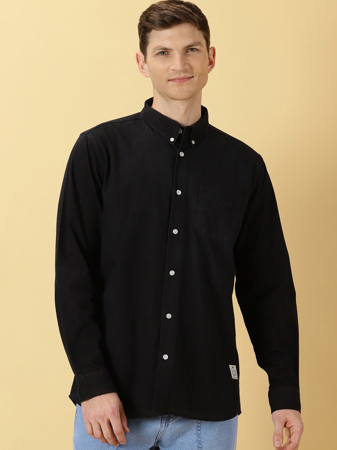Thomas Scott Premium Slim Fit Button-Down Collar Twill Pure Cotton Casual Shirt, Black
Thomas Scott Premium Slim Fit Button-Down Collar Twill Pure Cotton Casual Shirt, Black