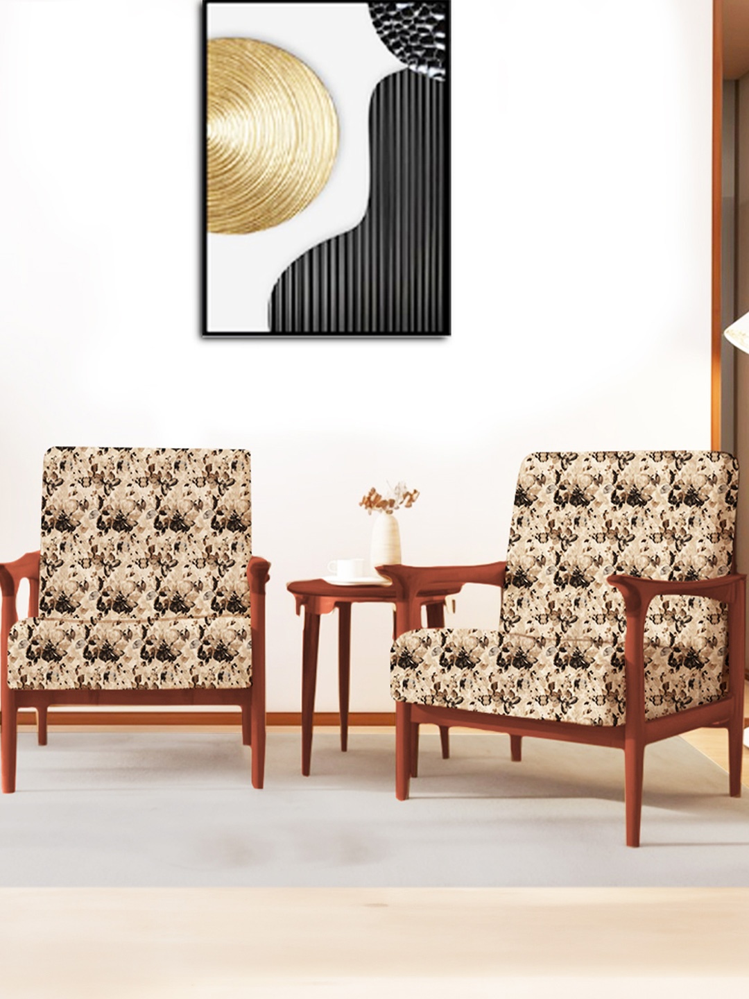 ohello 4 Pcs Beige & Brown Stretchable Elasticated Printed Polyester Sofa Seat Covers
ohello 4 Pcs Beige & Brown Stretchable Elasticated Printed Polyester Sofa Seat Covers