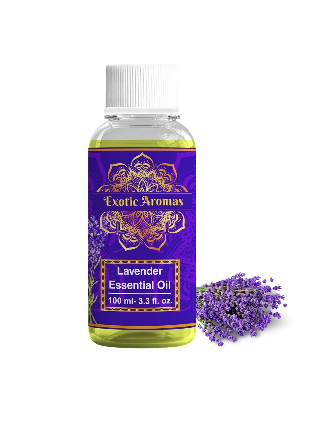 EXOTIC AROMAS Lavender Essential Oil To Ease Stress & Depression - 100ml, Blue
EXOTIC AROMAS Lavender Essential Oil To Ease Stress & Depression - 100ml, Blue