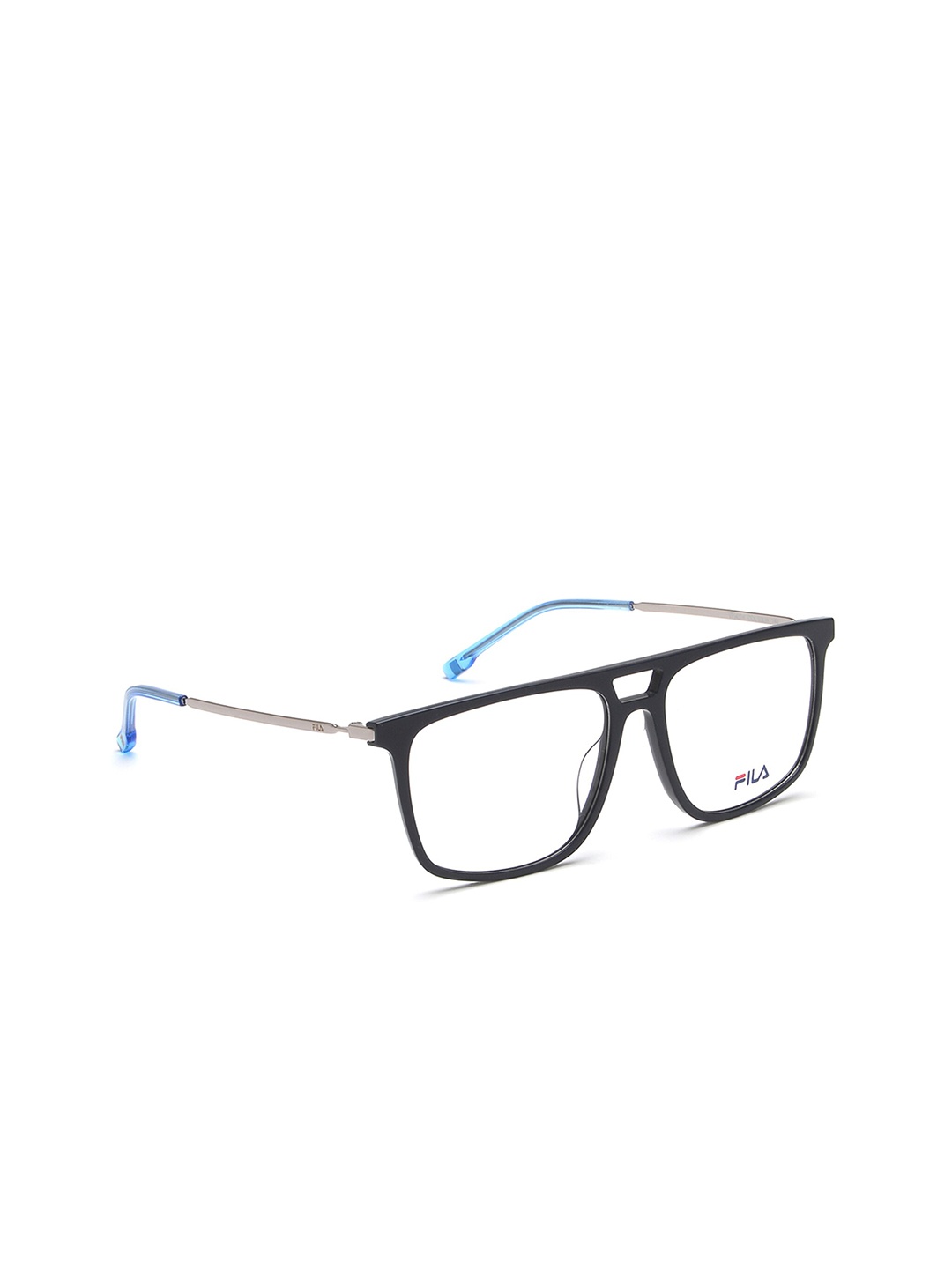 FILA Men Transparent & Black Full Rim Square Frames