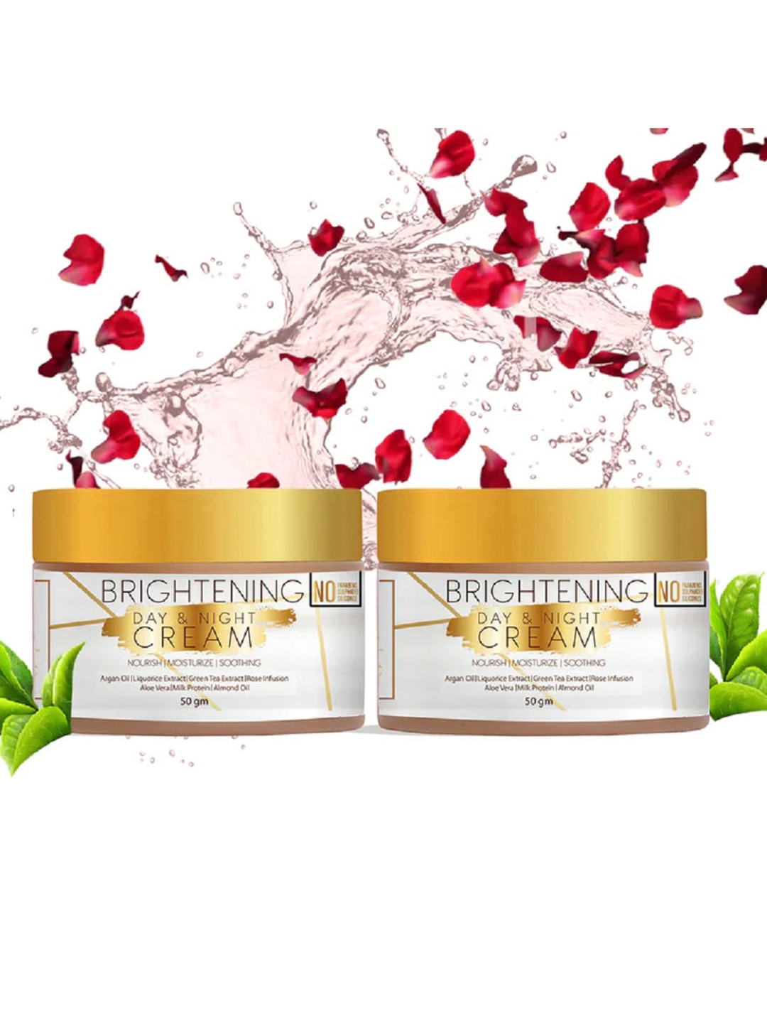 SAMISHA Set of 2 Brightening Day & Night Cream With Green Tea & Rose - 50g each, White
SAMISHA Set of 2 Brightening Day & Night Cream With Green Tea & Rose - 50g each, White