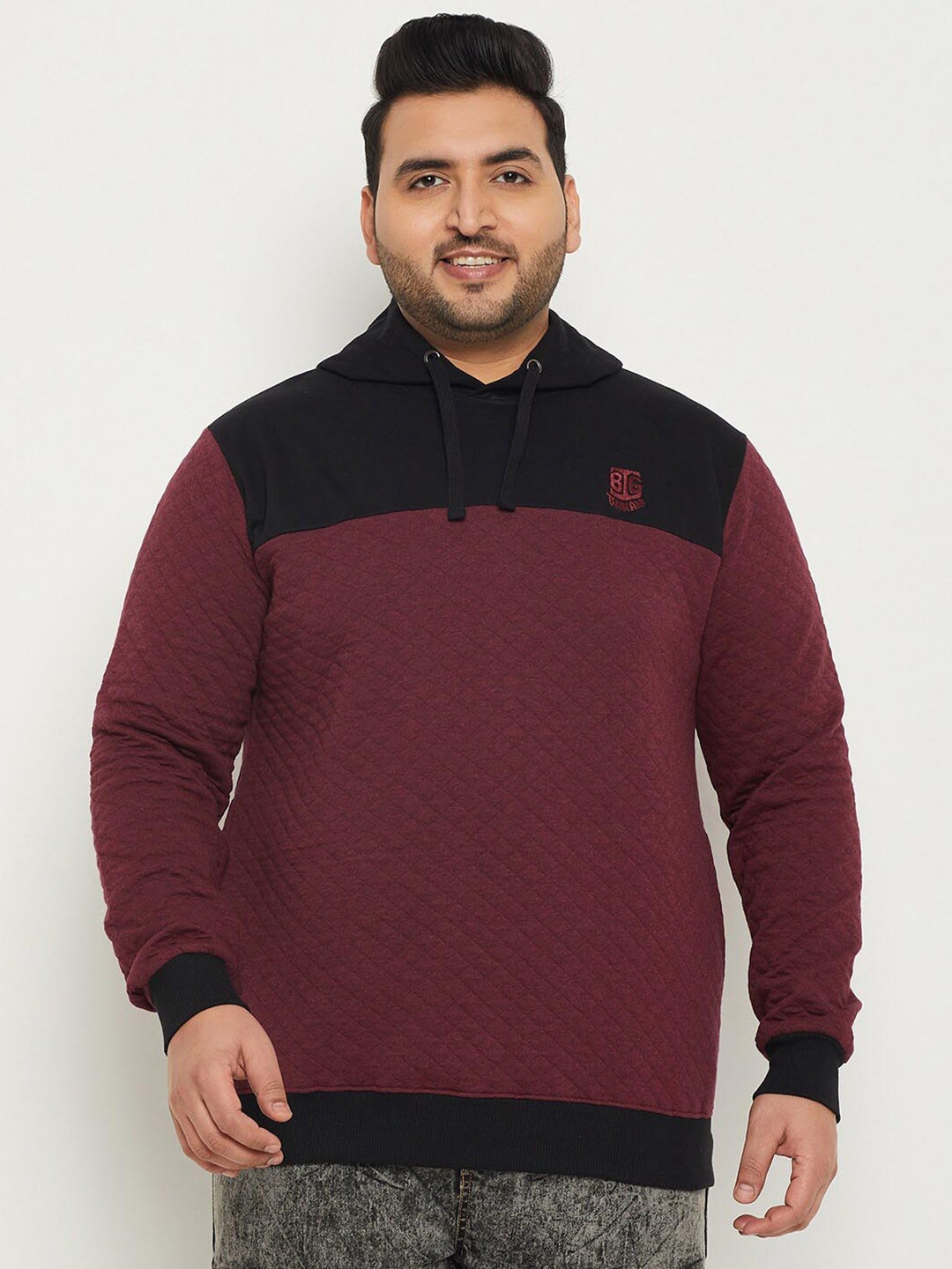 bigbanana Plus Size Colourblocked Antimicrobial Hooded Pure Cotton Pullover Sweatshirt, Maroon
bigbanana Plus Size Colourblocked Antimicrobial Hooded Pure Cotton Pullover Sweatshirt, Maroon