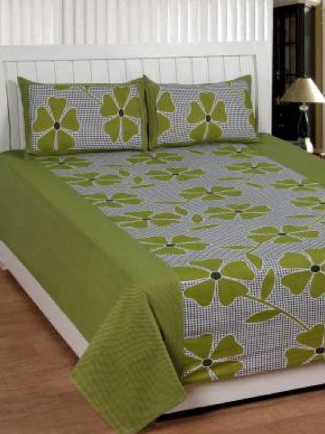 Supreme Home Collective Green Floral 144 TC Microfiber Queen Bedsheet & 2 Pillow Covers
Supreme Home Collective Green Floral 144 TC Microfiber Queen Bedsheet & 2 Pillow Covers