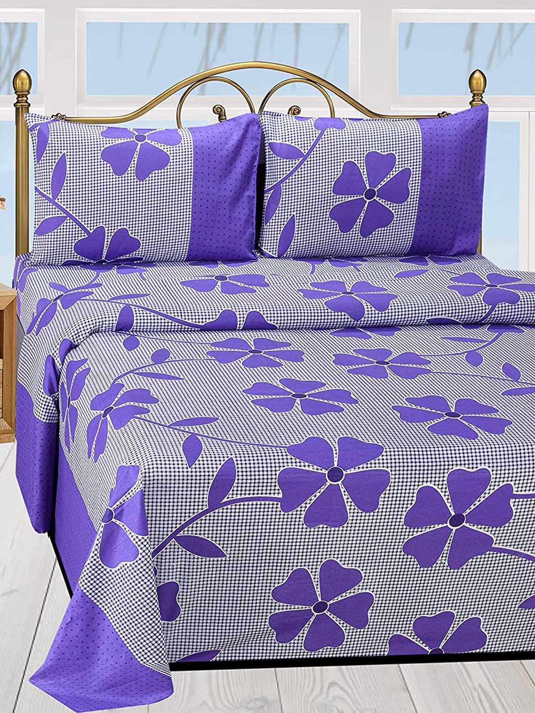 Supreme Home Collective Purple Floral Microfiber144 TC Queen Bedsheet &2 Pillow Covers
Supreme Home Collective Purple Floral Microfiber144 TC Queen Bedsheet &2 Pillow Covers