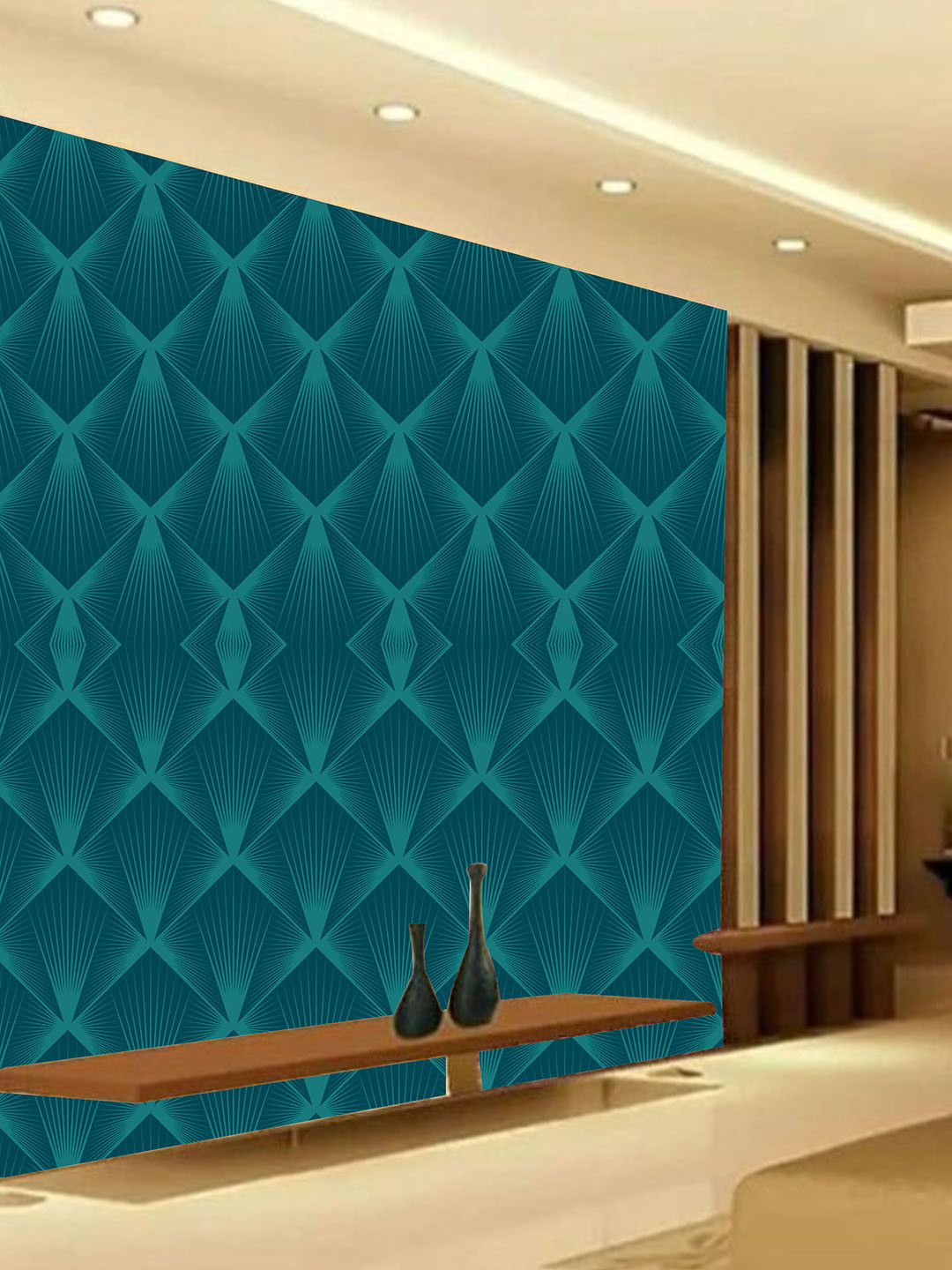 KSHIRSA Green & Black Geometric Printed Self Adhesive Removable Waterproof Wallpaper
KSHIRSA Green & Black Geometric Printed Self Adhesive Removable Waterproof Wallpaper