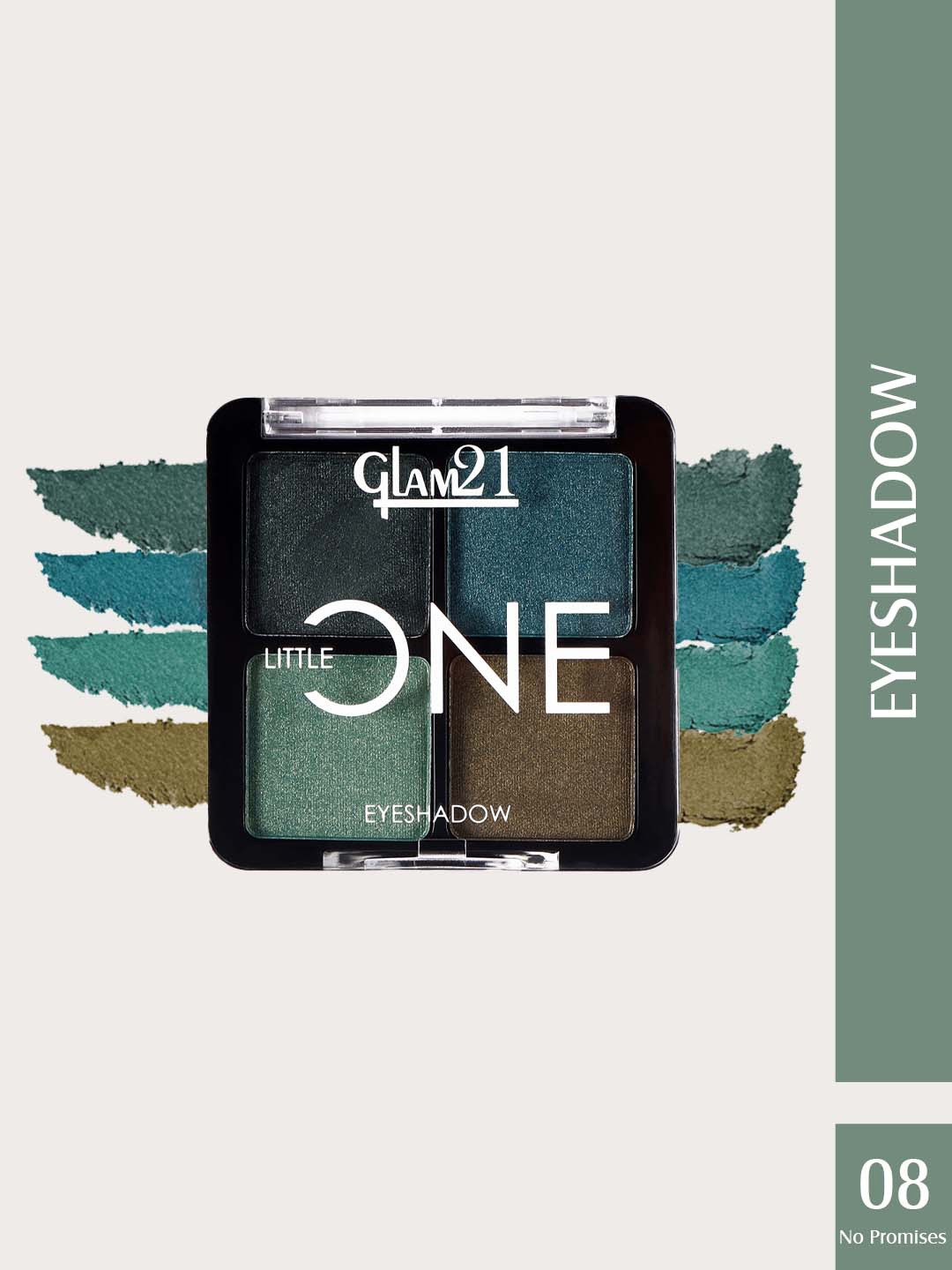 GLAM21 Little One 4-In-1 Long Lasting Eyeshadow Palette - 3.5g - No Promises 08, Turquoise blue
GLAM21 Little One 4-In-1 Long Lasting Eyeshadow Palette - 3.5g - No Promises 08, Turquoise blue