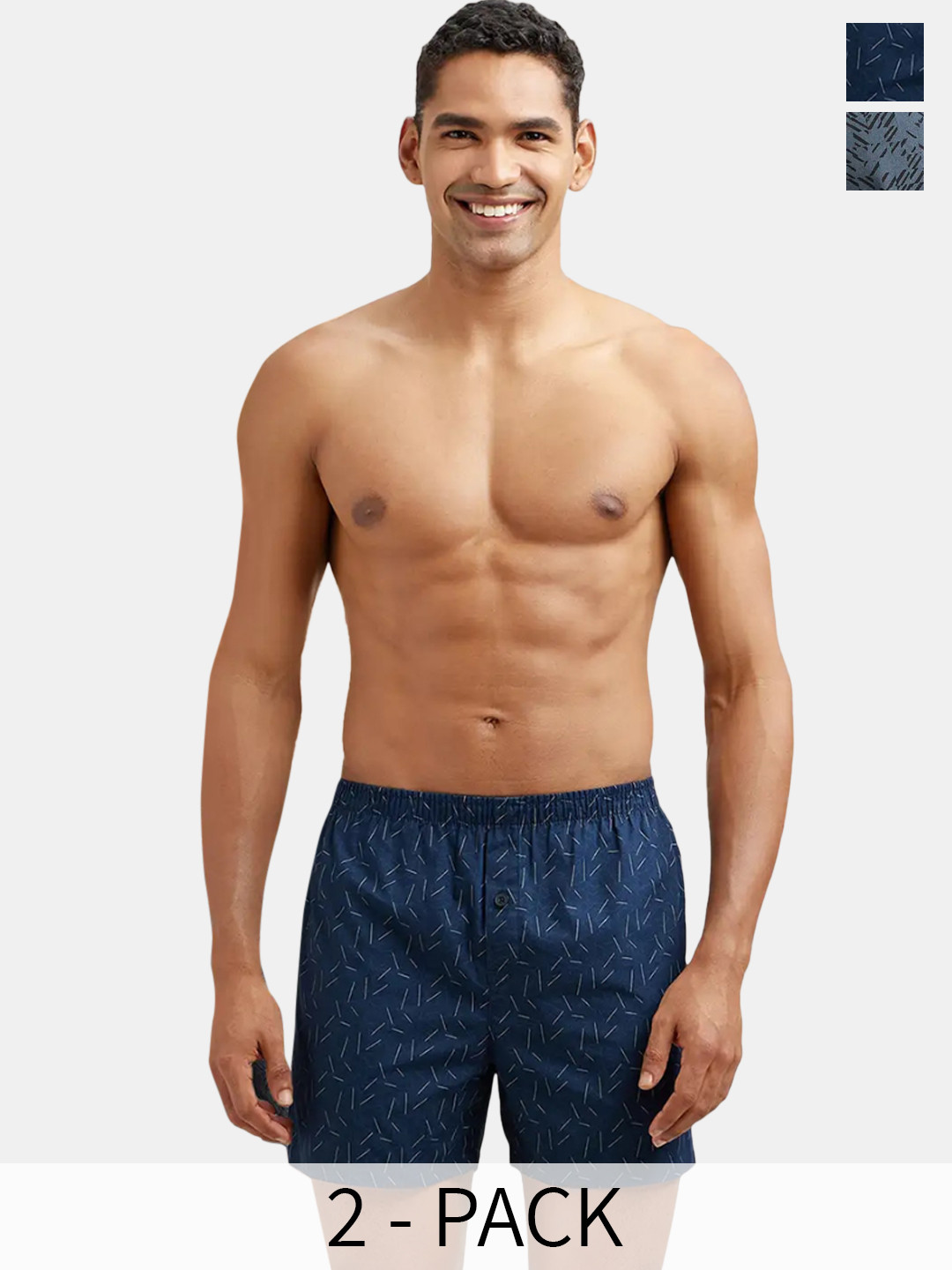 Jockey Pack Of 2 Super Combed Mercerized Cotton Checkered Inner Boxers-8222, Navy blue
Jockey Pack Of 2 Super Combed Mercerized Cotton Checkered Inner Boxers-8222, Navy blue