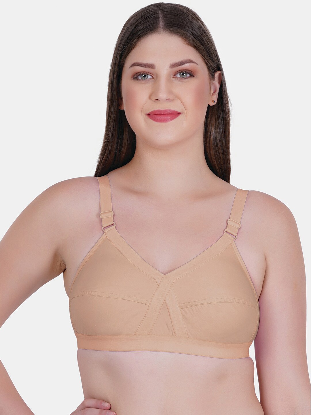 Reveira Medium Coverage Low Support Dry Fit Everyday Seamless Bra With All Day Comfort, Nude
Reveira Medium Coverage Low Support Dry Fit Everyday Seamless Bra With All Day Comfort, Nude