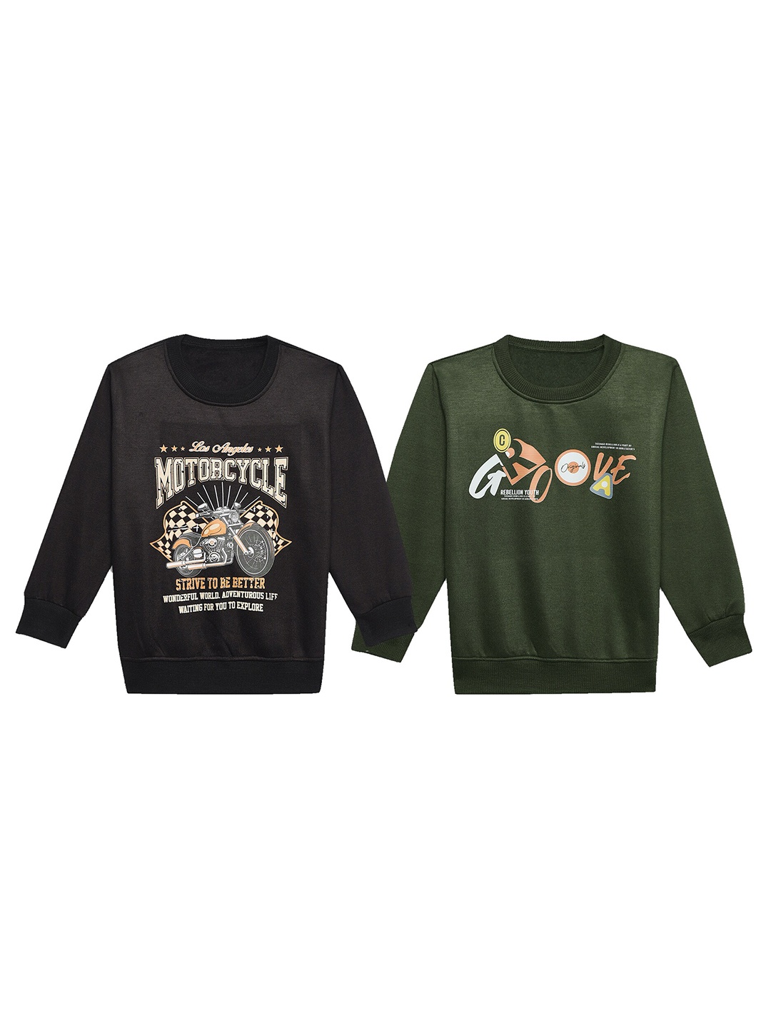 MACK JONNEY Pack Of 2 Kids Typography Printed Cotton Fleece Pullover Sweatshirt, Brown
MACK JONNEY Pack Of 2 Kids Typography Printed Cotton Fleece Pullover Sweatshirt, Brown