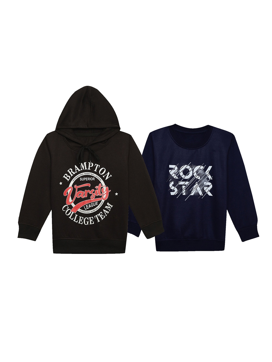 MACK JONNEY Pack Of 2 Kids Typography Printed Cotton Fleece Pullover Sweatshirt, Black
MACK JONNEY Pack Of 2 Kids Typography Printed Cotton Fleece Pullover Sweatshirt, Black