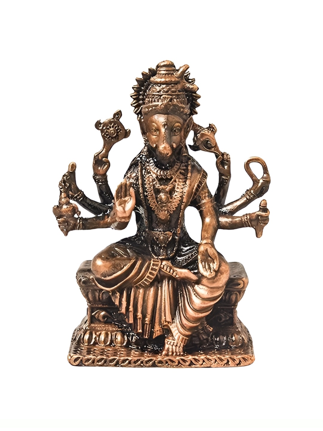 Bhimonee Decor Copper Toned Varahi Amman Idol Showpiece