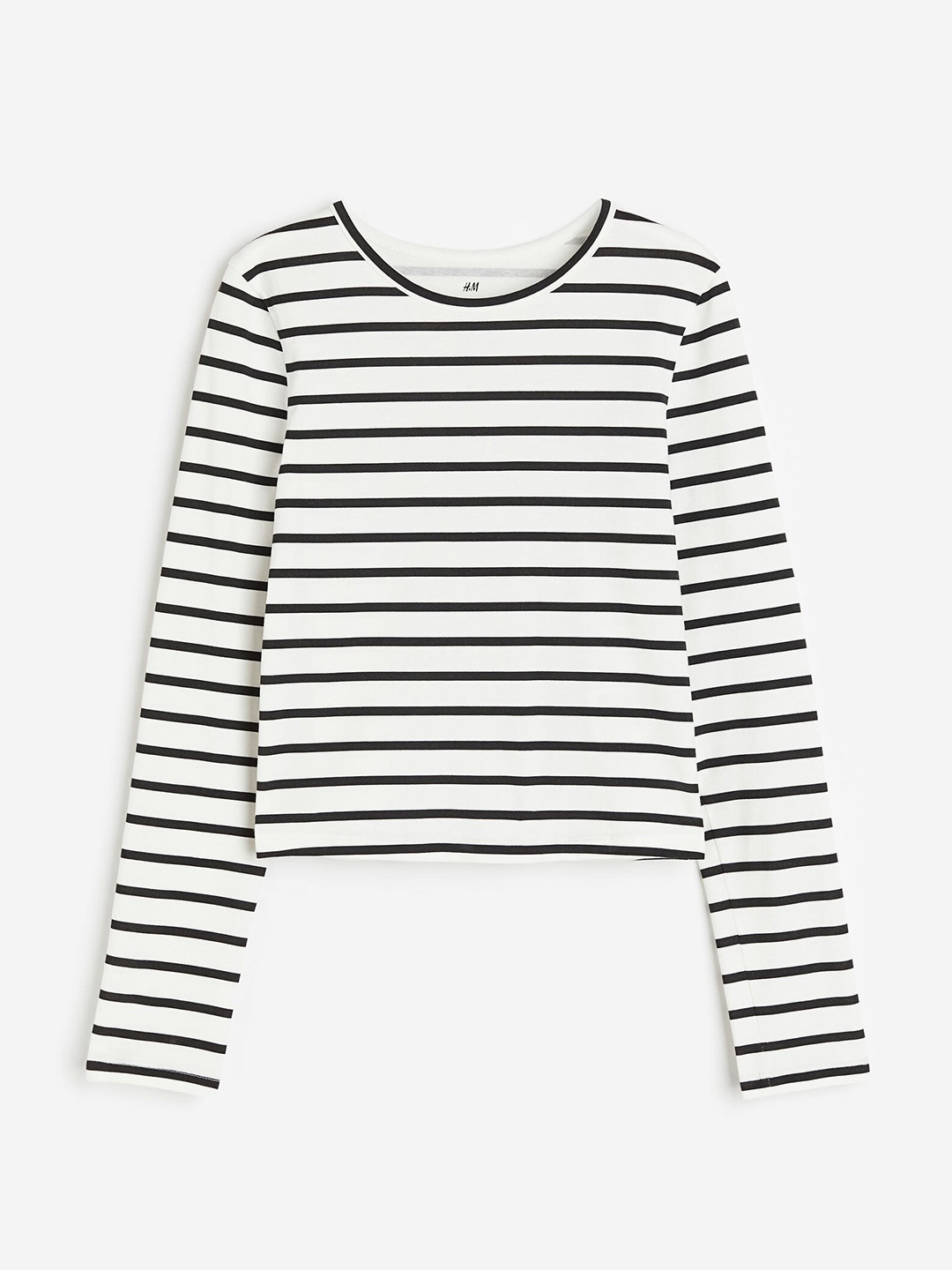 H&M Girls Printed Top, White