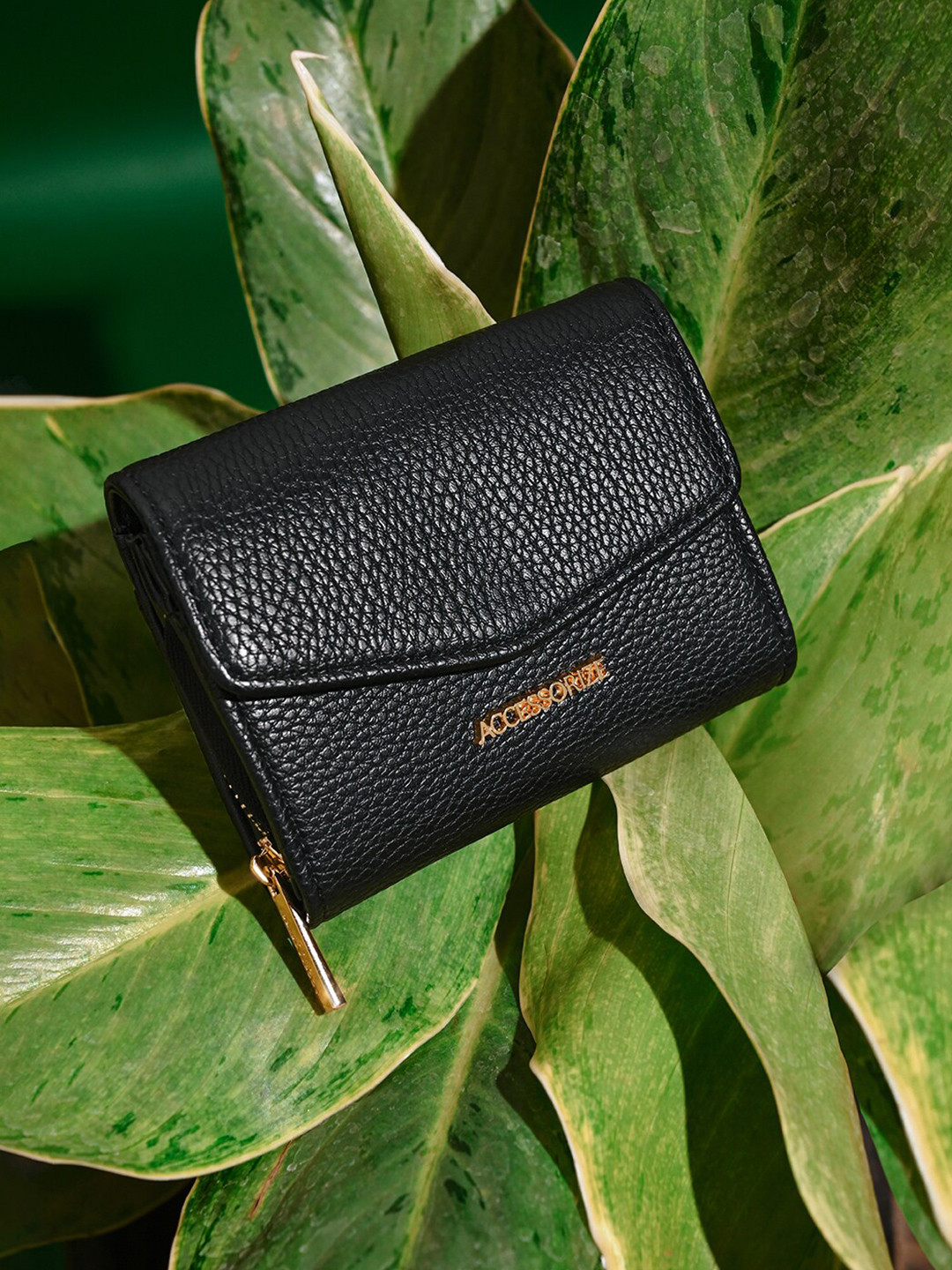 Accessorize Faux Leather Small Flap Zip Around Purse, Black
Accessorize Faux Leather Small Flap Zip Around Purse, Black