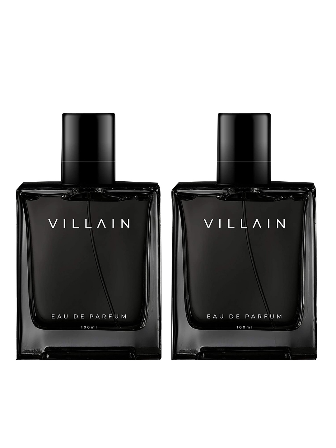 VILLAIN Men Set of 2 Classic Long Lasting Eau De Parfum - 100 ml Each, Black
VILLAIN Men Set of 2 Classic Long Lasting Eau De Parfum - 100 ml Each, Black