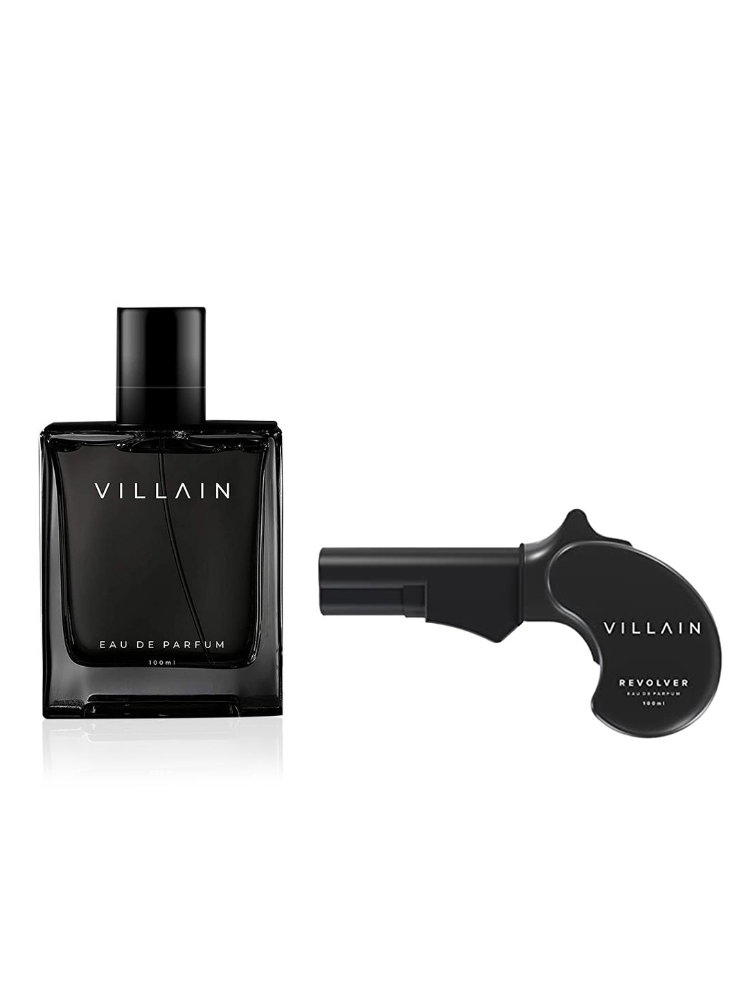 VILLAIN Men Set of 2 Long Lasting Eau De Parfum - Classic & Revolver - 100 ml Each, Black
VILLAIN Men Set of 2 Long Lasting Eau De Parfum - Classic & Revolver - 100 ml Each, Black