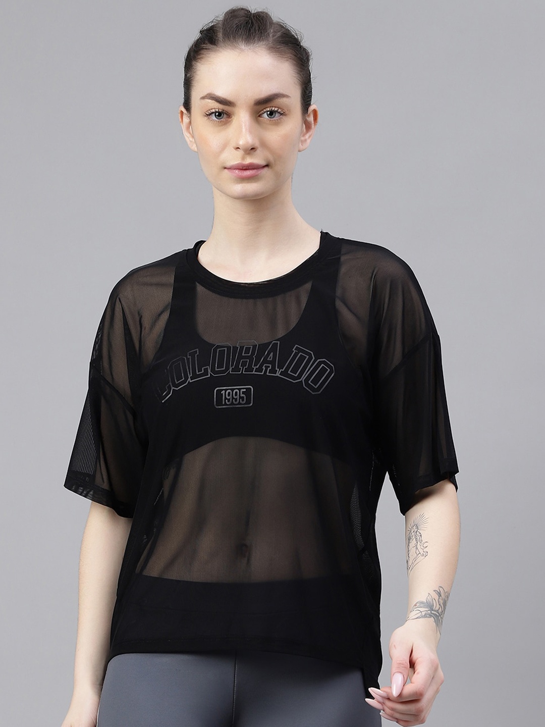 MKH Typography Printed Drop-Shoulder Sleeves Dri-FIT Relaxed Fit Sports T-shirt, Black
MKH Typography Printed Drop-Shoulder Sleeves Dri-FIT Relaxed Fit Sports T-shirt, Black
