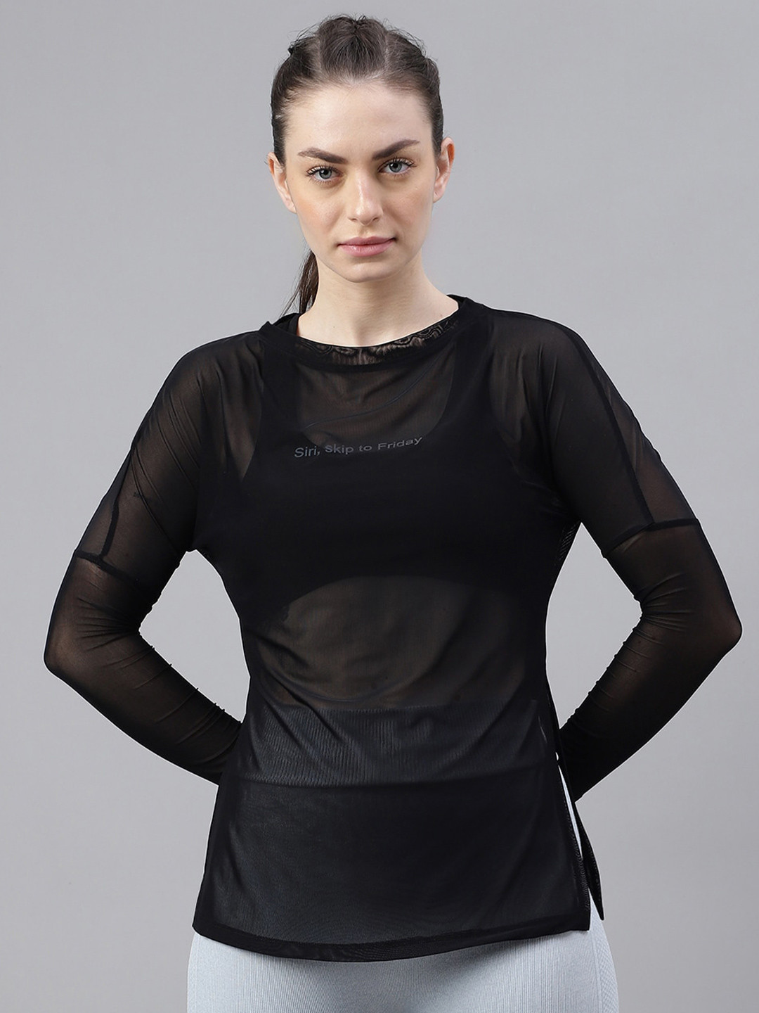 MKH Typography Printed Long Drop Shoulder Sleeves Relaxed Fit Dri-FIT Sports T-shirt, Black
MKH Typography Printed Long Drop Shoulder Sleeves Relaxed Fit Dri-FIT Sports T-shirt, Black