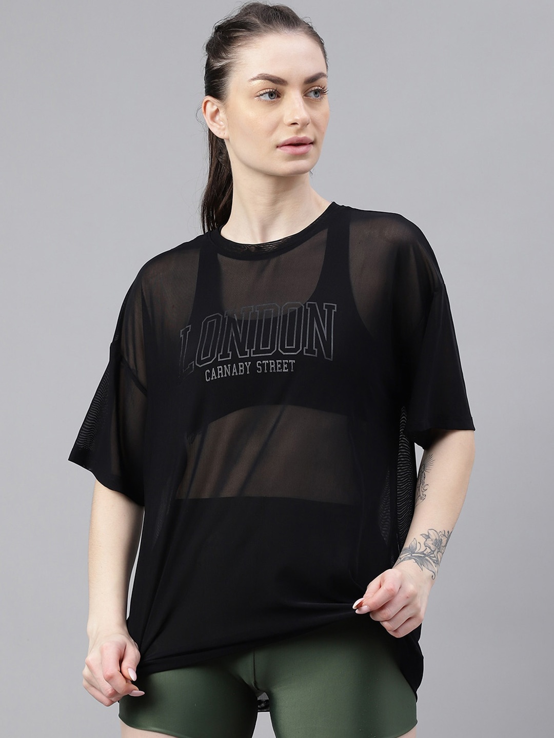 MKH Typography Printed Drop-Shoulder Sleeves Dri-FIT Relaxed Fit Sports T-shirt, Black
MKH Typography Printed Drop-Shoulder Sleeves Dri-FIT Relaxed Fit Sports T-shirt, Black