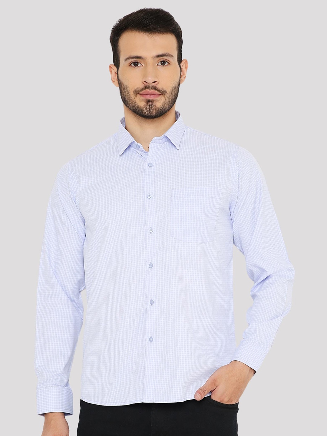 Maharaja India Slim Slim Fit Micro Checks Checked Spread Collar Long Sleeve Shirt, Blue
Maharaja India Slim Slim Fit Micro Checks Checked Spread Collar Long Sleeve Shirt, Blue