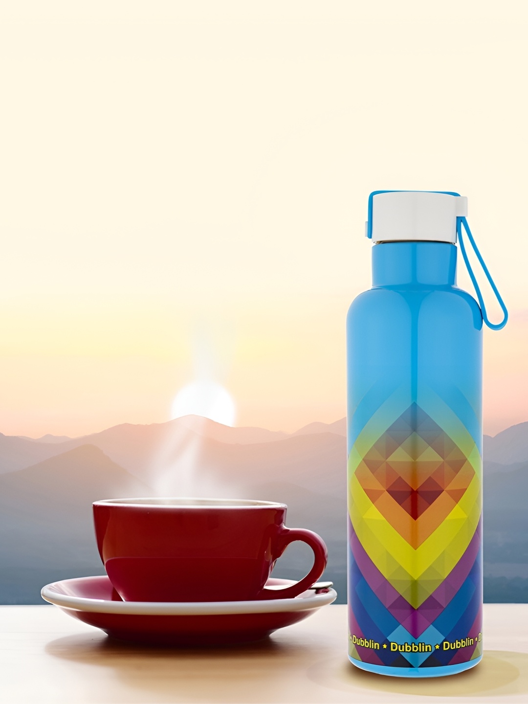 Dubblin Bang Bang Blue Stainless Steel Printed Double Wall Vacuum Water Bottle 600 ml
Dubblin Bang Bang Blue Stainless Steel Printed Double Wall Vacuum Water Bottle 600 ml