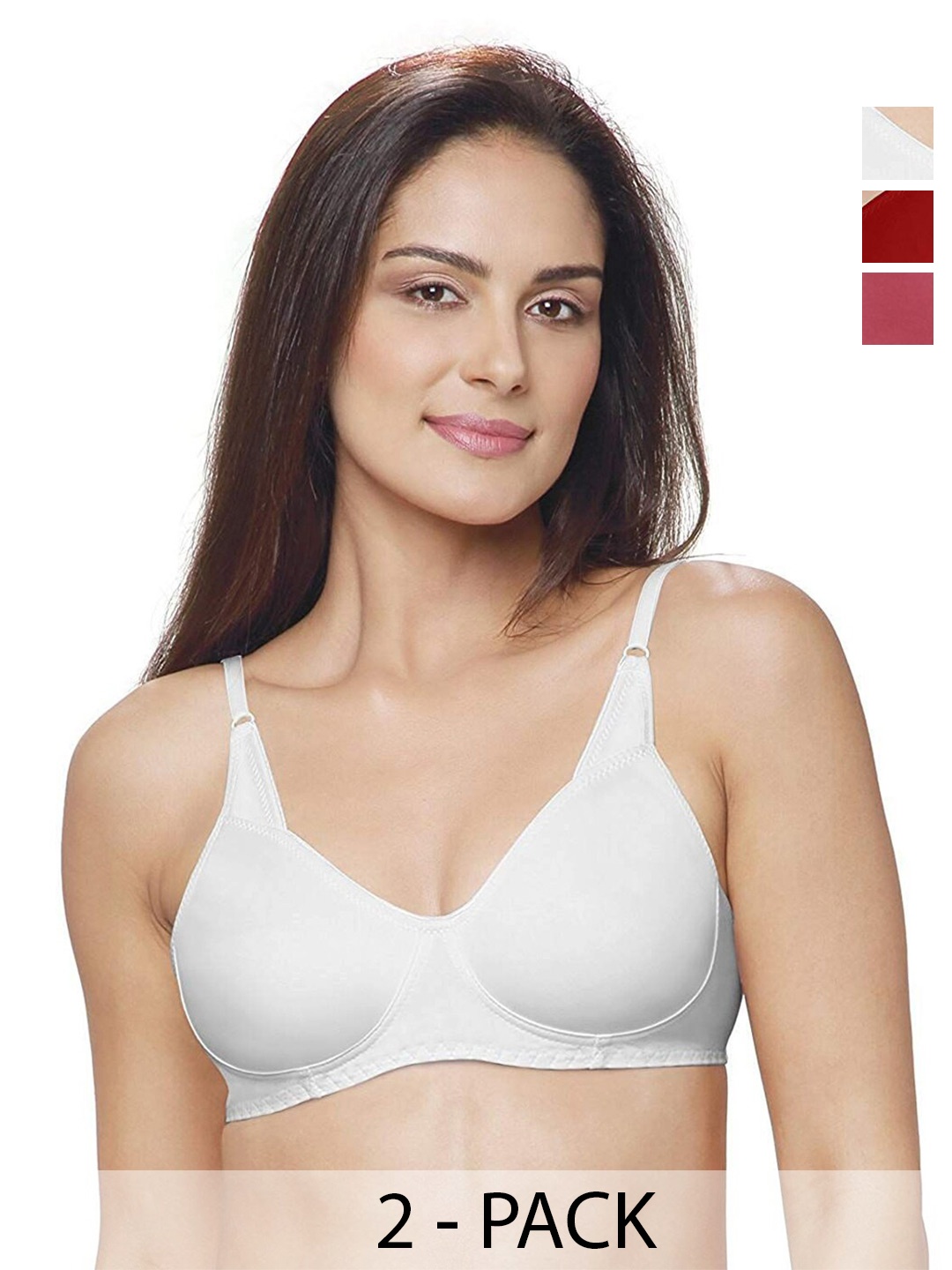 Lovable Pack Of 2 Full Coverage Seamless Cotton Everyday Bra With All Day Comfort, White
Lovable Pack Of 2 Full Coverage Seamless Cotton Everyday Bra With All Day Comfort, White