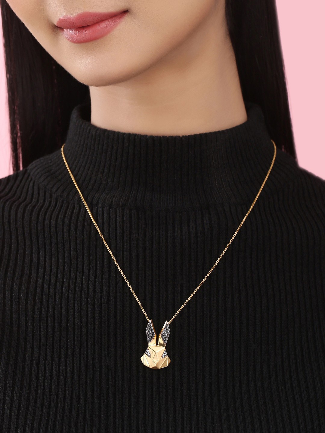 Kicky And Perky 925 Sterling Silver Gold Plated Stone Studded Rabbit Pendant With Chain
Kicky And Perky 925 Sterling Silver Gold Plated Stone Studded Rabbit Pendant With Chain