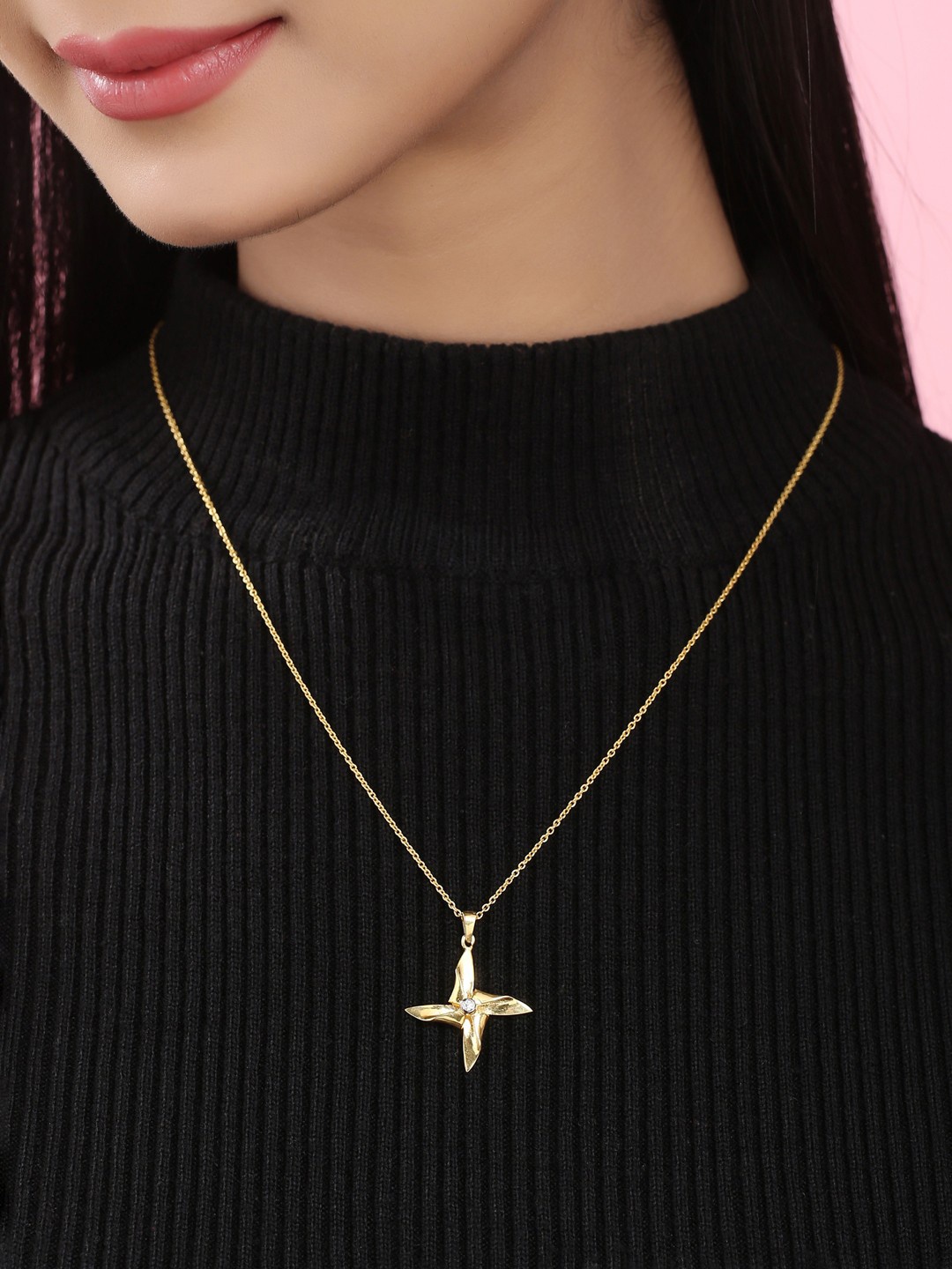 Kicky And Perky 925 Sterling Silver Gold Plated Stone Studded Pendant With Chain
Kicky And Perky 925 Sterling Silver Gold Plated Stone Studded Pendant With Chain