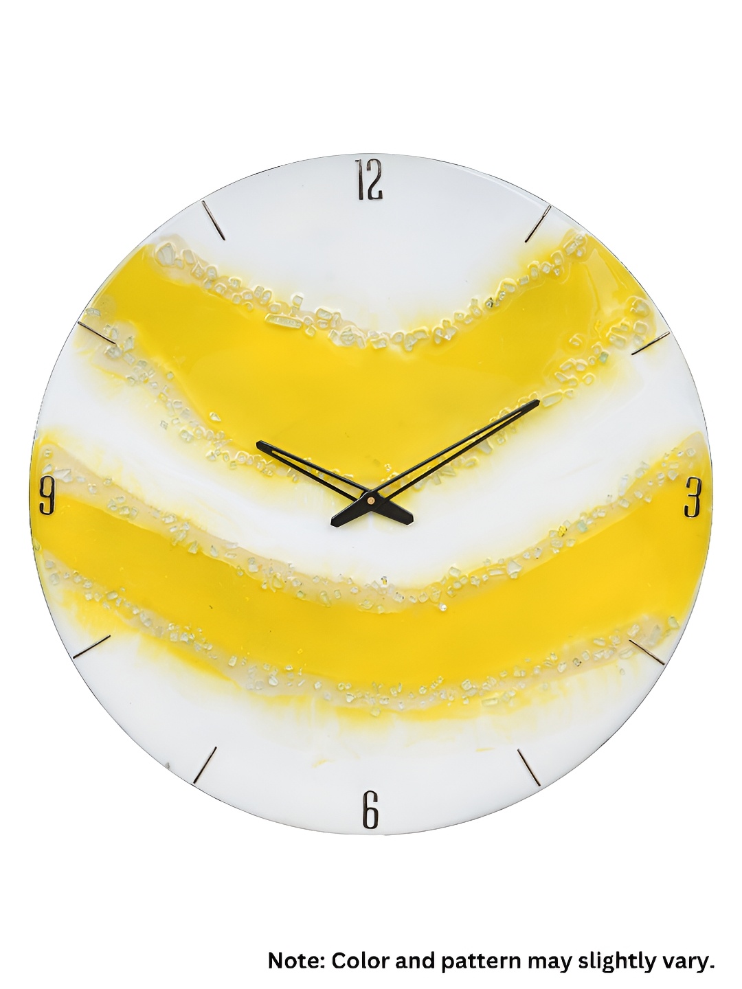 Heritage India White & Yellow Textured Analogue Wooden Contemporary Round Wall Clock
Heritage India White & Yellow Textured Analogue Wooden Contemporary Round Wall Clock