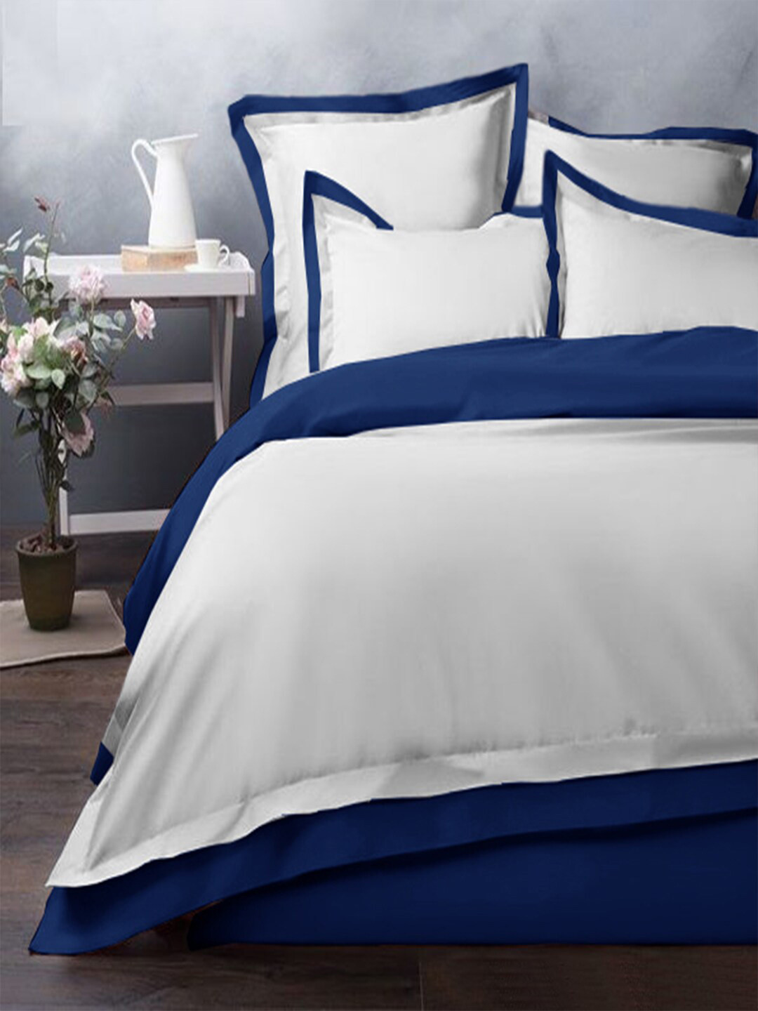 THE WHITE MOSS White Blue Heavy Winter 150 GSM Single Bed Comforter With Pillow Cover
THE WHITE MOSS White Blue Heavy Winter 150 GSM Single Bed Comforter With Pillow Cover