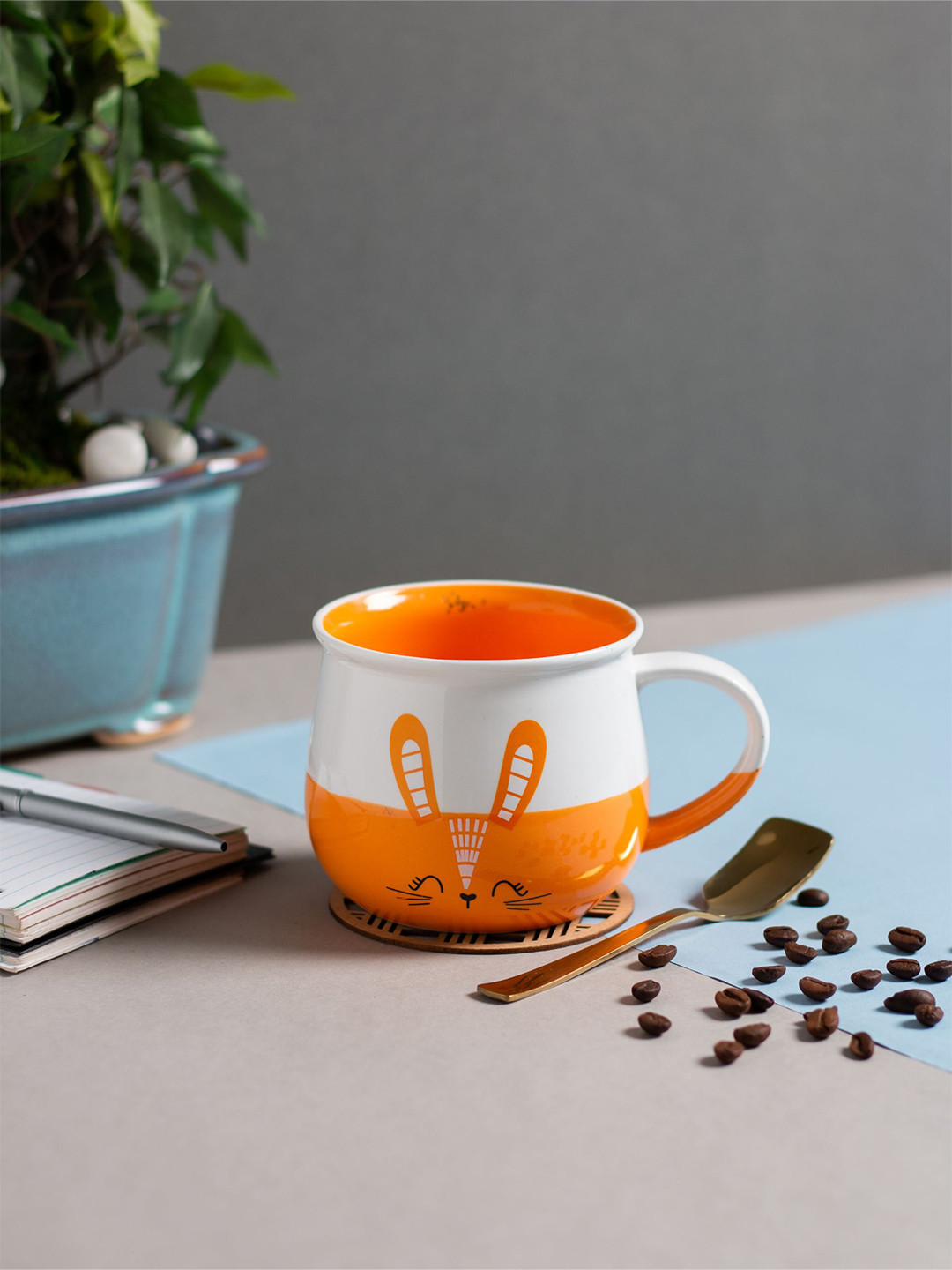 JCPL White & Orange 2 Pieces Printed Ceramic Glossy Cups 350 ml
JCPL White & Orange 2 Pieces Printed Ceramic Glossy Cups 350 ml